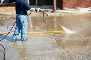 Concrete Patio Power Washing
